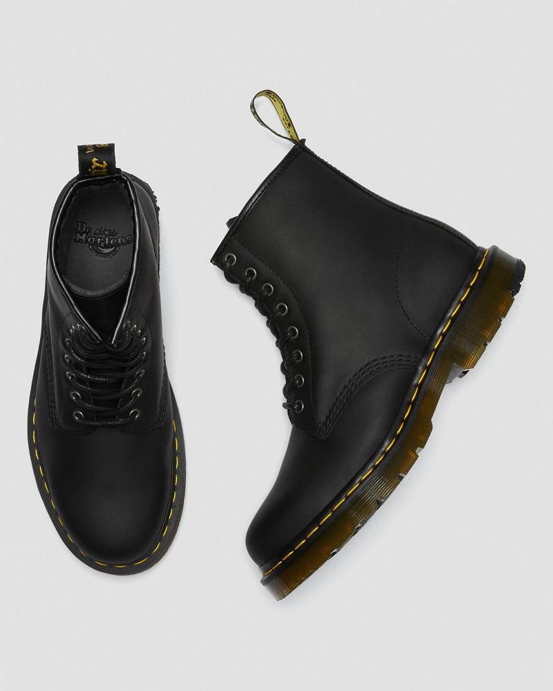 Men's Dr Martens 1460 DM's Wintergrip Lace Up Boots Black | AU 507MQZ